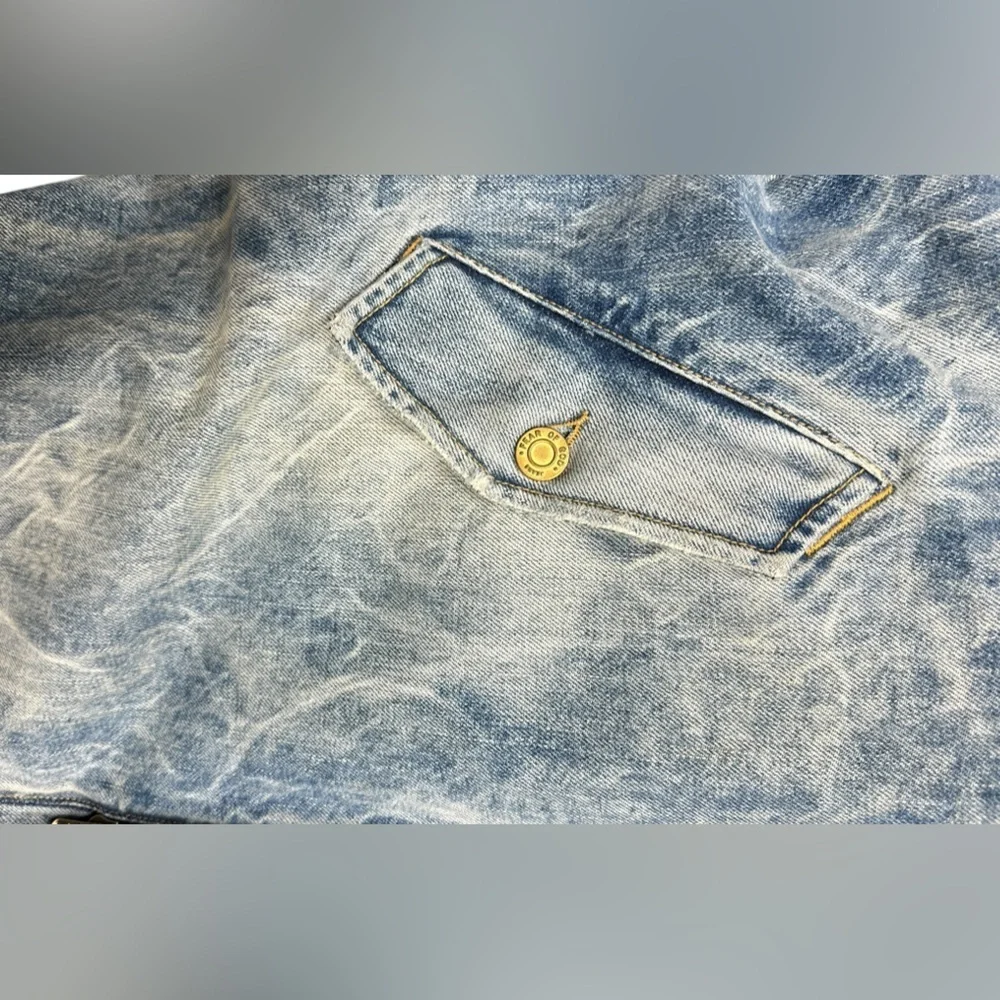 Fear Of God Holy Water Faux Shearling Denim Coat - Picture 7 of 15